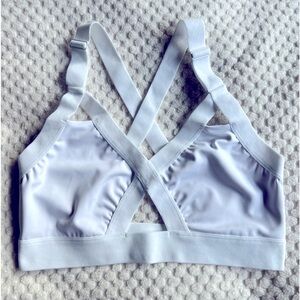 Buffbunny White Heart Breaker Sports Bra - Size Medium